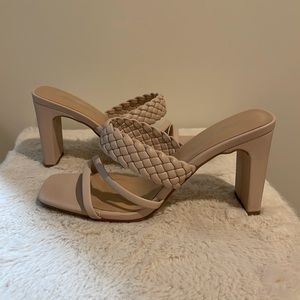 Braided strap heel